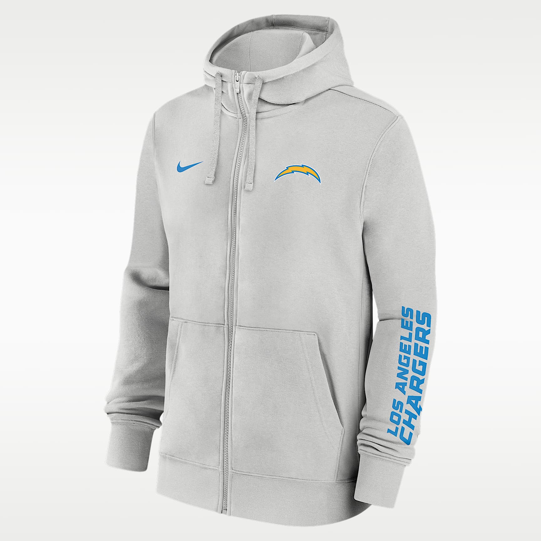 Los Angeles Chargers Club Men's Nike NFL Full-Zip Hoodie. Nike.com